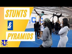 CHEERLEADING LEVEL 4 STUNTS & PYRAMIDS 💙💛