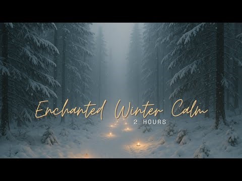 Enchanted Winter Forest Ambience ❄️ Lantern Path, Soft Snowfall & Magical Calm (2 Hours)