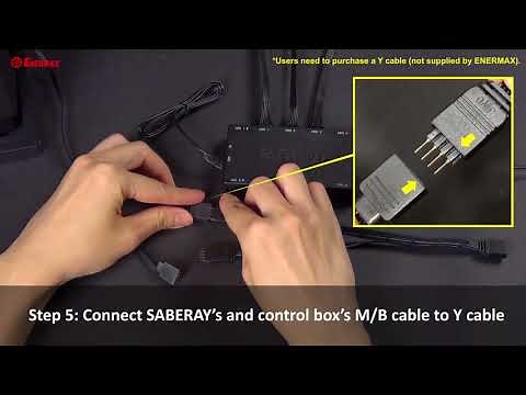 ENERMAX 101 | How to Connect SABERAY + T.B.RGB Sync via RGB Motherboards?