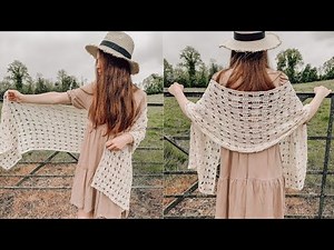 Easy Crochet Summer Shawl