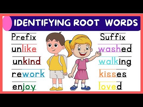 IDENTIFYING ROOT WORDS / English Lessons for Children / / Improve Reading & Vocabulary Skills