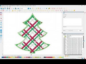 Create a Plaid Embroidery in Cut n Stitch