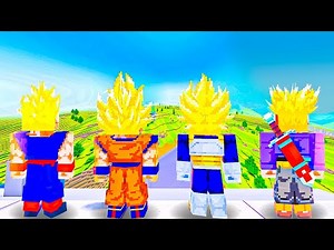 Dragon Ball Z x Minecraft - All Characters & Transformations Unlocked!