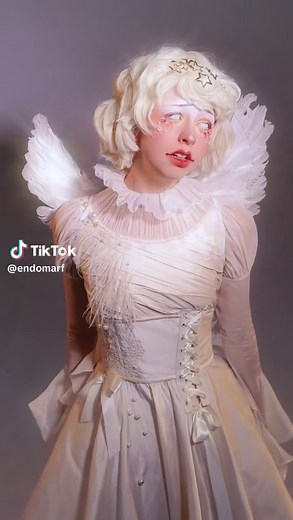 #angelita Art Makeup Cosplay | Stunning Angel Costume & Wings