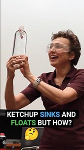 Ketchup SINKS and FLOATS but how? #DrTatiana #shorts #funny