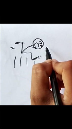 Vector Stick Figure Drawing #shorts #youtube #artwithkajal