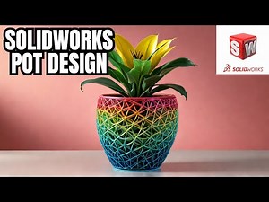 How to make Flowerpot in Solidworks| How to Use Flex Command in Solidworks
