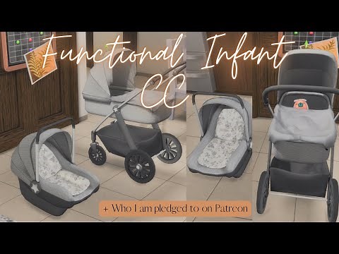 FUNCTIONAL INFANT CC SHOWCASE | MY RECOMMENDED PATREON PLEDGES | The Sims 4