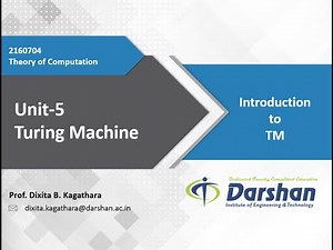 Unit 5: Introduction to Turing Machine