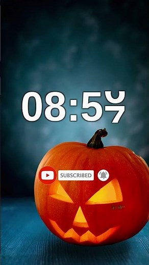 9 minute timer cute halloween pumpkin #shorts