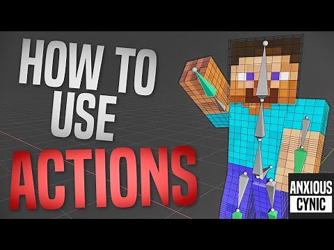 How to Use ACTIONS & RE-USE Keyframes in Future Projects - Blender Tutorial