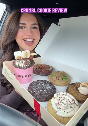 crumbl cookies of the week!!! 🎁🍪✨ #crumbl #crumblcookiesoftheweek #crumblreview #mukbang #crumblcookies @Crumbl