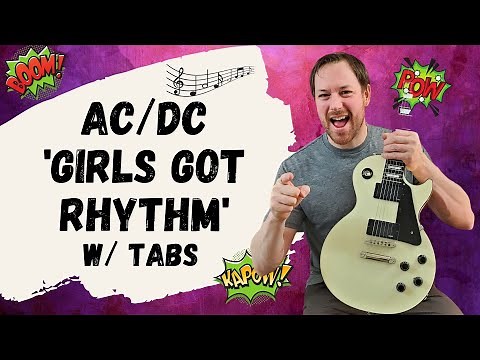 AC/DC Girls Got Rhythm Guitar Lesson + Tutorial
