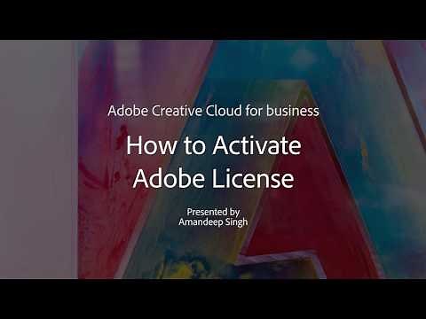 Activate Adobe License