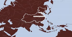 Rotating Map Of China And Beijing