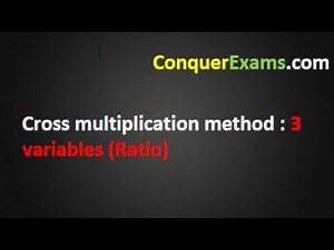 Cross Multiplication 3 variables