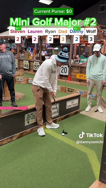 Year 3 Mini Golf Major #2 ROUND 1, 18 holes (Holes 1-3) Comment who you think is going to win! #golf #minigolf #playoffs #major @Twin Tour Golf @Steven Sanicki @Lauren Haen @Ryan @Big Putts Mini Golf