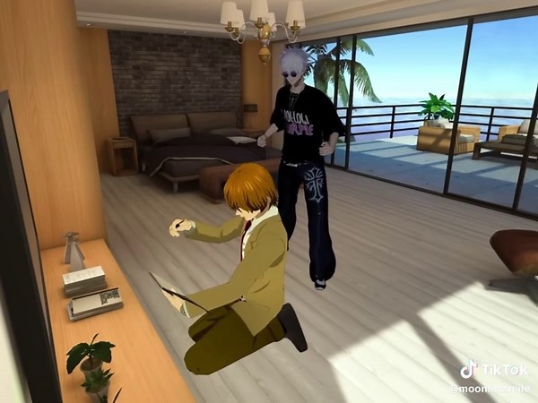 bro gojo clapping cheeks at the end#fyp #funny #anime #loveisland #xyzbca