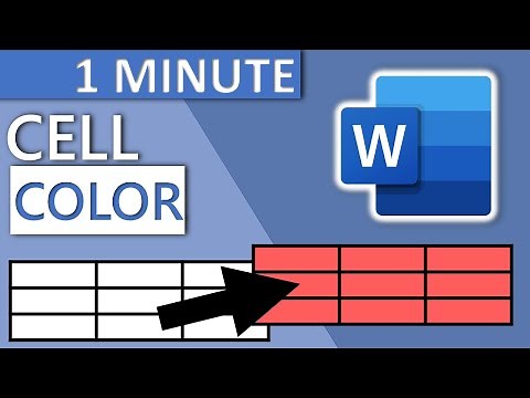 Word Table Change Color (2020)