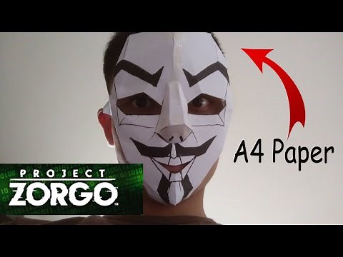 How to make Paper Project Zorgo Elite Hacker mask | EASY TUTORIAL|