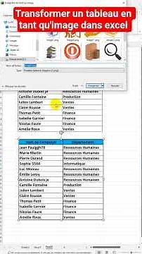 How to convert a table into an image in Excel