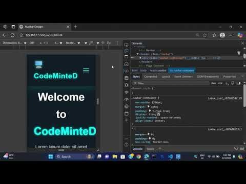 Responsive Navbar with Toggle Menu | HTML & CSS Only