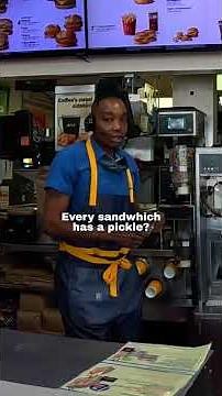 I ordered a McDouble with 50 pickles 🥺❤️