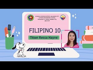 Video Lesson for COT (Filipino 10) by Teacher Ressa Nayve