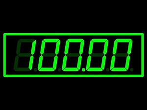 100 Seconds Countdown Digital Clock Timer (With Time shock Game Music) タイムショック 100秒 タイマー