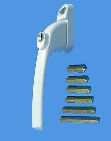 WHITE Universal Espag UPVC Window Handles