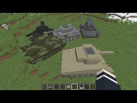 【Minecraft】マインクラフトに戦車が！！『Trajan's Tanks』の紹介！【MOD紹介】