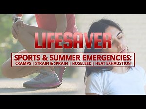 First Aid and Information about Summer and Sports Injuries like Sprain, Strain, Cramps etc.