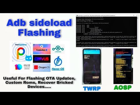 Flash Firmware, OTA, Custom Rom Using ADB Sideload. Install Pixel Rom Using ADB Sideload Method