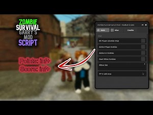 Zombie Survival Garry's Mod *OP* Script/Hack [Auto Kill, Aimbot + MORE!]