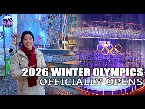 Excited spectators from around the world enjoy the Milan-Cortina Winter Olympics