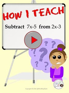 Teaching Subtracting Polynomials