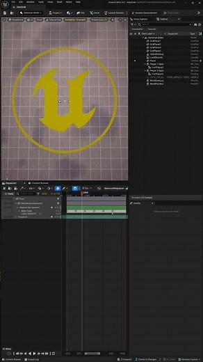 Animate Materials in Sequencer for Both UE5 and UEFN #shorts