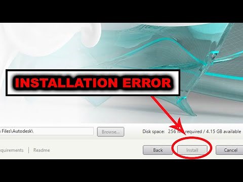 AUTODESK SOFTWARE INSTALLATION ERROR