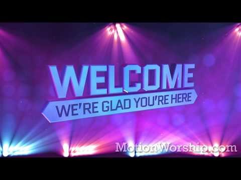 Stage Lights Welcome HD Looping Background by Motion Worship