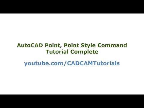 AutoCAD Point and Point Style Command Tutorial Complete | Point Display Size, Point Snap