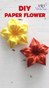 Easy DIY Paper Flower Tutorial 🌸 Beautiful Handmade Flower