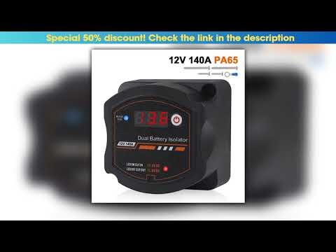 New Smart Dual Battery Isolator 12V 140A Waterproof Digital Voltage Sensitive Relay VSR Switch For