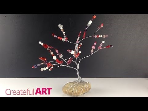 How to make a "Wire Tree"--sculpture with beads