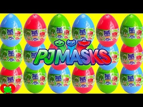 Opening PJ Masks Surprise Eggs