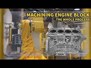 The whole process of machining engine block