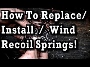 How To Replace / Install / Wind - Recoil Spring (Husqvarna 326 as ex but similar on any recoil)