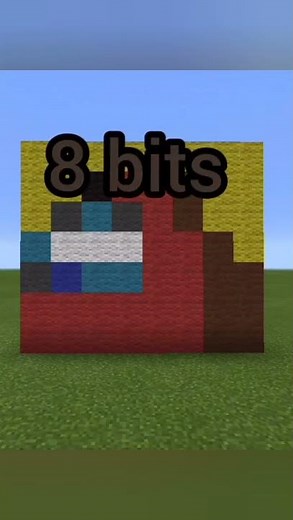 64 bist vs 32 bits vs 16 bits vs 8 bits vs 4 bits vs 2 bits 1 bits #minecraft
