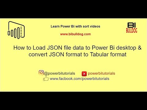 How to Load JSON file Data in Power Bi Desktop