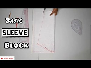 How to draft a basic sleeve pattern (DETAILED)