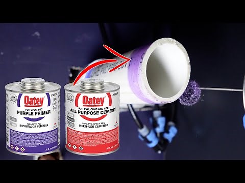 How to use primer and cement for PVC pipes